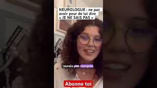 La neurologie  c’est difficile  neuroscience médecine santé interview developpementpersonnel [upl. by Gahan]