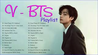 BTS V 김태형 Playlist  2023 UPDATED  뷔 노래 모음 [upl. by Adnirod50]