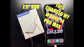 How I am able to connect an SSD to my iPhone 14 Pro Max [upl. by Brozak]