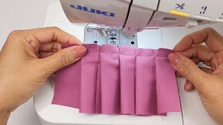 Trick to sew pleats quickly  Sewing Tips and Tricks [upl. by Benjy]