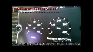 BMW F10 wskaźniki sportowe sport gauges live [upl. by Cudlip]