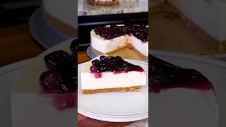 NoBake Blueberry Cheesecake Recipe shorts [upl. by Ahsatal191]