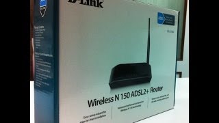 DLink N150 ADSL2 Wireless Modem Router Unboxing INDIA [upl. by Aneelahs]