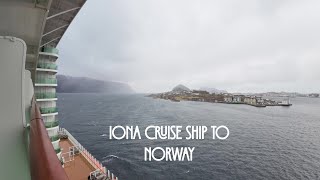 Walkaround the cruise ship Iona  Norway [upl. by Nairret899]