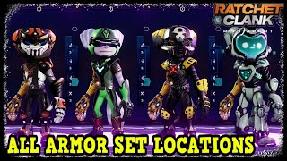 All Armor Set Locations in Ratchet amp Clank Rift Apart Character Customization Options [upl. by Htebaras477]