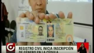 Registro civil inicio inscripción de género en la cédula para trans en Ecuador [upl. by Pasol]