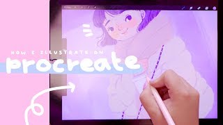 How I use Procreate 🌸 amp my favourite brushes [upl. by Saire831]