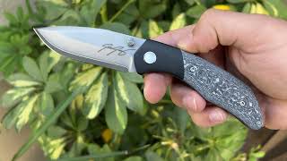 Jesse Jarosz M75 CL Custom Knife From R1MarketPlace [upl. by Aneral]