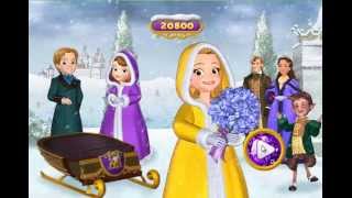 Disney Sofia The First  Princess Amber Wassailia Day Sled Race [upl. by Dibb529]