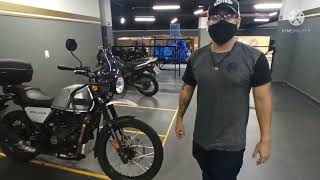 Himalayan 2022 Revisão de 5000 km instalando acessório novo na Royal Enfield Sorocaba [upl. by Demetri]