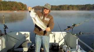 Striper Fishing With Downriggers [upl. by Pickering]