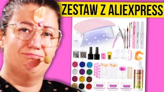 TESTUJĘ ZESTAW DO PRZEDŁUŻANIA PAZNOKCI Z ALIEXPRESS TES 44 [upl. by Loy508]