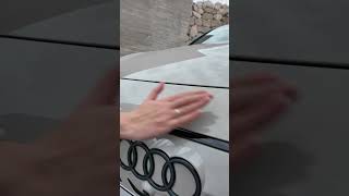 Unexpected way to open the new Audi A6 etron Frunk 😮 shorts [upl. by Jr418]