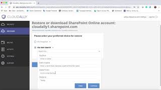 SharePoint  Point in time restore [upl. by Belac]