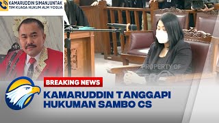 BREAKING NEWS  Kamaruddin Tanggapi Hukuman Sambo CS Didiskon MA [upl. by Ayotna]