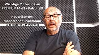 WICHTIGE ÄNDERUNG BEI PATREON Livestreams für Mitglieder ab 4€ Premium und VIP [upl. by Blumenfeld]