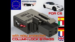 installation Corvette C6 bypass service column lock  colonne direction LS2 LS3 z06 FRANCAIS [upl. by Llertnom]