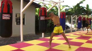 Shuki Rosenzweig Muay Thai in Thailand [upl. by Adlen275]