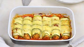 Canelones de calabacín con atún ¡Fáciles sanos y deliciosos [upl. by Drhacir517]