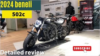 Benelli 502C 2024 Review Specs Price Walkaround Sound 🔥mini ducati diavel [upl. by Erlewine78]