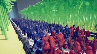 Samurai War and The Forbidden Gate Mini Story TABS Mod Totally Accurate Battle Simulator [upl. by Alyac]