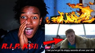 KSI EXPOSED  W2S DISS TRACK REACTION RIP KSI [upl. by Alletsirhc849]