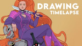 Medusa’s Buff Announcement Poster Drawing Timelapse [upl. by Imelida556]