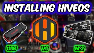 HiveOS Install USB vs M2 [upl. by Avelin]