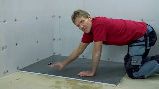 Installing a Level Access Wetroom with Square Drain [upl. by Emmet]