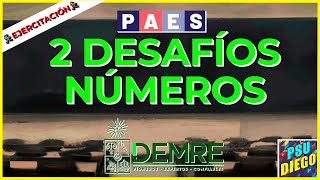 2 DESAFÍOS DEMRE  NÚMEROS [upl. by Notlad]