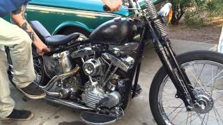 1969 Shovelhead cold start [upl. by Barn123]