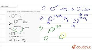 Draw the structures of major monohalo products in each of the following reactions [upl. by Fairweather]