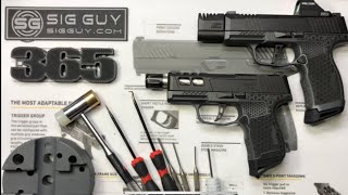 SIG Sauer P365 COMPLETE disassembly Part 1 of 2 [upl. by Maxima]