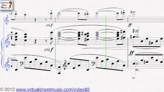 Franz Liszts Nocturne  Liebestraume Sheet Music for Violin and Piano sheet music  Video Score [upl. by Amri119]