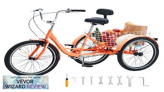 VEVOR Adult Tricycles Bike 26 Inch ThreeWheeled Bicycles 3 Wheel Bikes Trikes Review [upl. by Arhna228]