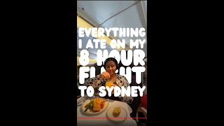 Everything I ate on my 8 hour singapore airlines flight to sydney [upl. by William]