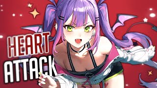 Nightcore  Heart Attack Rock Version Lyrics [upl. by Naik455]