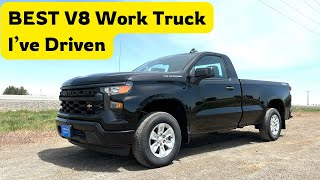 2024 Silverado Reg Cab 53 V8  Review and 060 [upl. by Aicilihp]