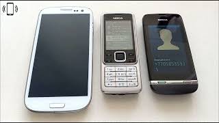 Samsung Galaxy S3 Neo white 📞 Nokia 6300 📞 Nokia Asha 311 📞 Incoming Call [upl. by Ahsetra470]