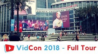 VidCon 2018  Full Tour  Anaheim Convention Center  Part 1 [upl. by Udela]