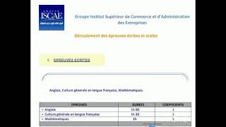 condition dinscription ISCAE 2024 2025 [upl. by Antonie]