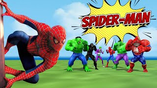 Spiderman Game Showdown GTA Superhero Spiderman Team TAKES ON JOKER Funny Video [upl. by Aillemac700]