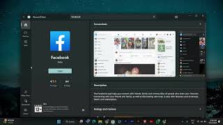 How To Install Facebook App in Laptop Windows 11 2024  Quick Help [upl. by Eineeuq581]