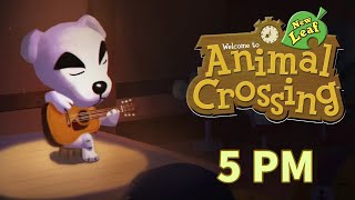 Animal Crossing New Leaf  5 PM With TAB [upl. by Ahsenauq]