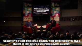 Advice for undergrad physics students  Neil Turok at 2012 Massey Lecture Kick Off [upl. by Layol]