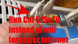 How to hardwire Verizon G3100 router to your computer w CAT 5 Cat 5e CAt6 [upl. by Ilyak]