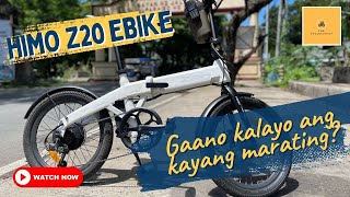 Gaano Kalayo Ang Kayang Marating ng Himo Z20 Folding Ebike  Range Test [upl. by Panaggio]