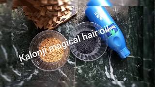 Homemade Kalonji magical hair oil Kalonji oil for faster hair growth Wellness and beauty [upl. by Harret]