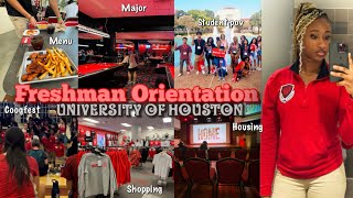 FRESHMAN ORIENTATION VLOG  University of Houston [upl. by Barbie]