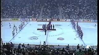 Calgary Flames home opener 1991 vs Oilers 2 of 3 [upl. by Gokey65]